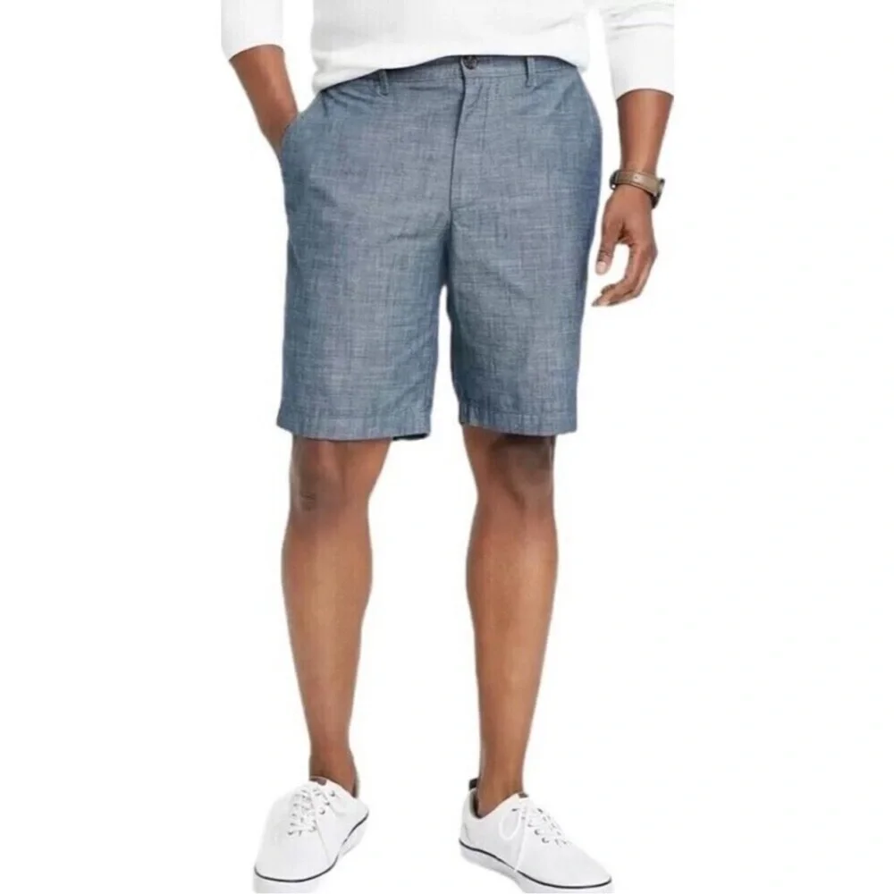 J. Crew Blue Chambray Cotton Shorts 34W
